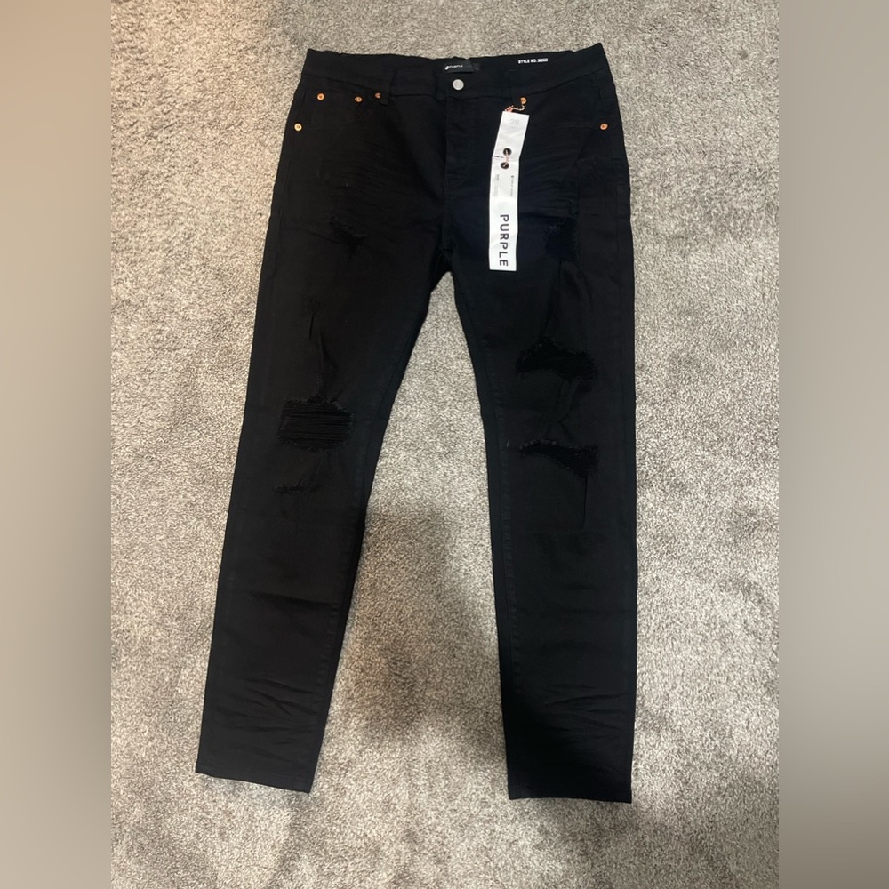 purple jeans